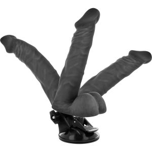 VIBRADOR REALÍSTICO ARTICULÁVEL PRETO (COM COMANDO) | 20 CM - Image 3