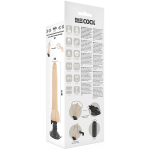 VIBRADOR REALÍSTICO BASECOCK (COM COMANDO E TESTÍCULOS) | 20 CM - Image 5