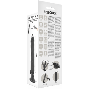 VIBRADOR REALÍSTICO BASECOCK PRETO (COM COMANDO) | 21 CM - Image 5