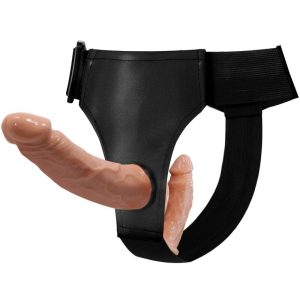 STRAP-ON COM DILDO DUPLO