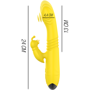 VIBRADOR RABBIT TOKY UP AND DOWN (AMARELO) - Image 3