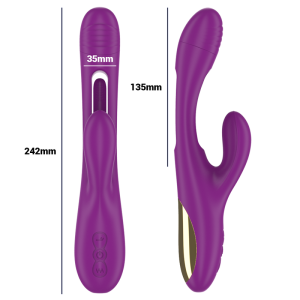 VIBRADOR RABBIT APOLO COM LÍNGUA (ROXO) - Image 4