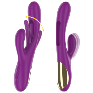 VIBRADOR RABBIT APOLO COM LÍNGUA (ROXO) - Image 2