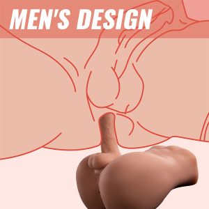 MASTURBADOR COM PÉNIS E ÂNUS BERTLETT (COM THRUSTING) | 18 CM - Image 6