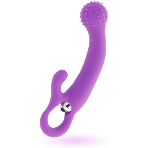 VIBRADOR NAILA COM ESTIMULADOR DE CLÍTORIS (LILÁS) - Image 4