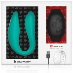 VIBRADOR PARA CASAL WEARWATCH COM CONTROLO REMOTO (AQUAMARINE / AZEVICHE) - Image 5