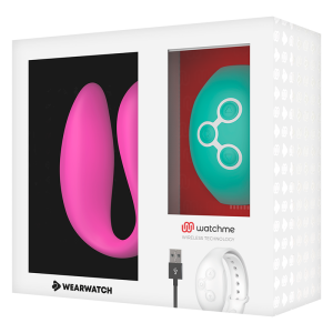 VIBRADOR PARA CASAL WEARWATCH COM CONTROLO REMOTO (FÚCSIA / AQUAMARINE) - Image 7