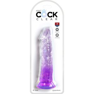 DILDO REALÍSTICO CLEAR (ROXO) | 19.7 CM - Image 2