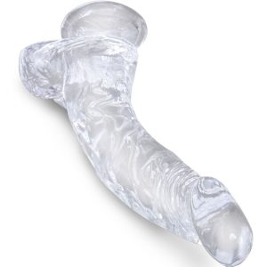 DILDO REALÍSTICO CLEAR CURVADO (TRANSPARENTE) | 16.5 CM - Image 2