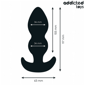 PLUG ANAL ADDICTED TOYS #14 TAMANHO L | 11.7 CM - Image 4