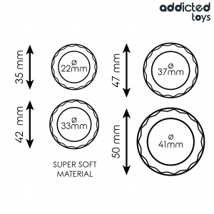 SET DE 4 ANÉIS PARA O PÉNIS #2 (TEXTURIZADOS) - Image 5