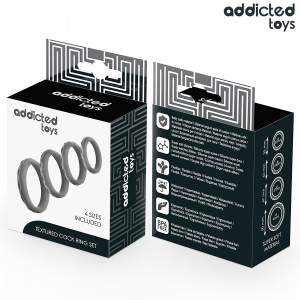 SET DE 4 ANÉIS PARA O PÉNIS #2 (TEXTURIZADOS) - Image 3