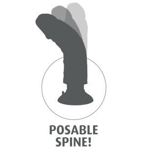 VIBRADOR REALÍSTICO FLEXÍVEL (PELE CLARA) | 15.24 CM - Image 7