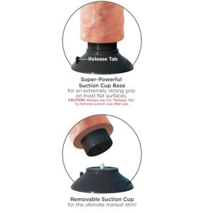 VIBRADOR REALÍSTICO FLEXÍVEL (PELE CLARA) | 23 CM - Image 4