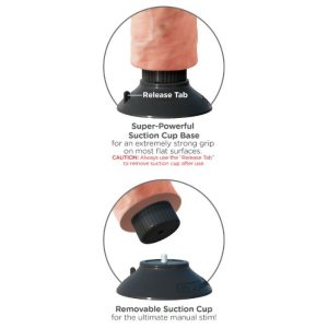 VIBRADOR REALÍSTICO FLEXÍVEL (PELE CLARA) | 25.5 CM - Image 2