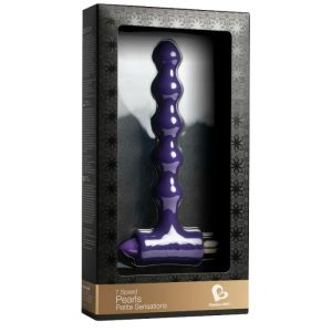 ESTIMULADOR ANAL COM VIBRAÇÃO E ONDULAÇÃO PETITE PEARLS (ROXO) - Image 2