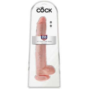DILDO REALÍSTICO KING COCK COM TESTÍCULOS | 35.6 CM - Image 2